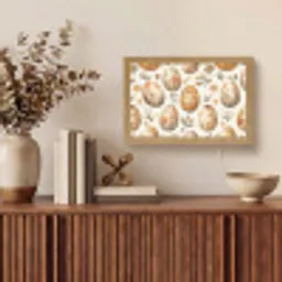Paaseieren - Bruin - Bloemen Light Box met kabel (Tafellamp) klein -sfeer2