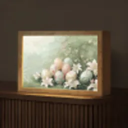 Paaseieren - Pasteltinten - Bloemen Light Box met kabel (Tafellamp) klein -z3d_website