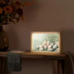 Paaseieren - Pasteltinten - Bloemen Light Box met kabel (Tafellamp) klein -sfeer4
