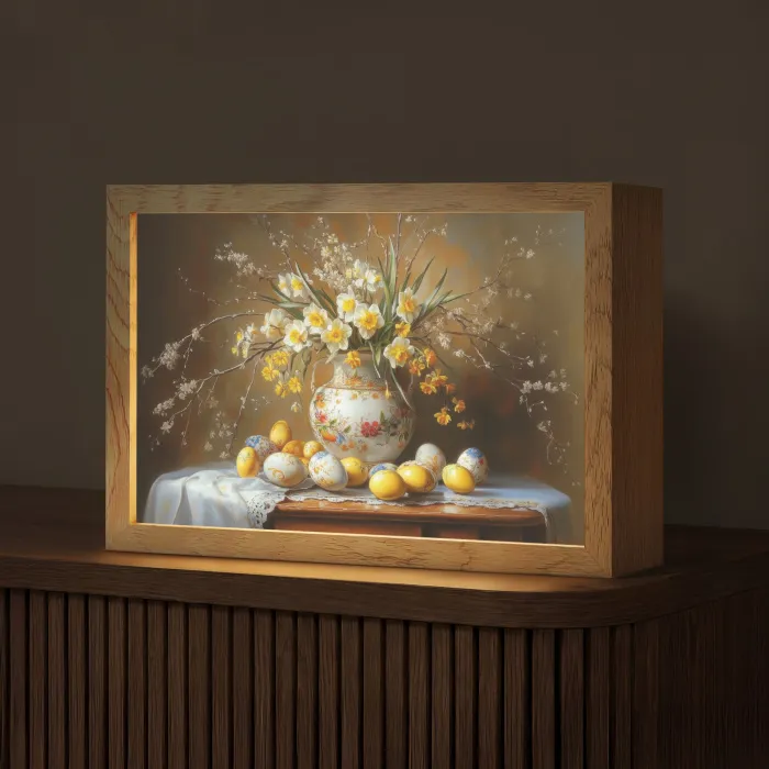 Paaseieren - Stilleven - Vaas Light Box met kabel (Tafellamp) klein -z3d_website