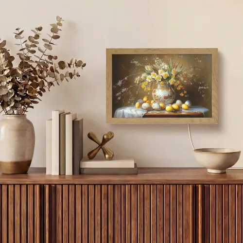 Paaseieren - Stilleven - Vaas Light Box met kabel (Tafellamp) klein -sfeer2
