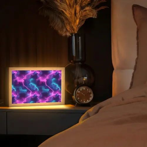 Elektrisch - Neon - Lucht Light Box met kabel (Tafellamp) klein 924 -sfeer1