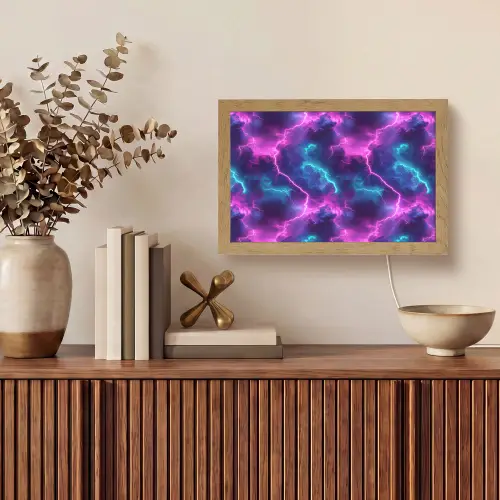 Elektrisch - Neon - Lucht Light Box met kabel (Tafellamp) klein 924 -sfeer2