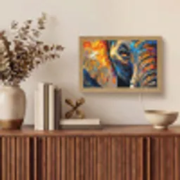 Olifant - Kunst - Dieren Light Box met kabel (Tafellamp) klein -sfeer2