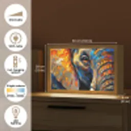 Olifant - Kunst - Dieren Light Box met kabel (Tafellamp) klein -USP_EN
