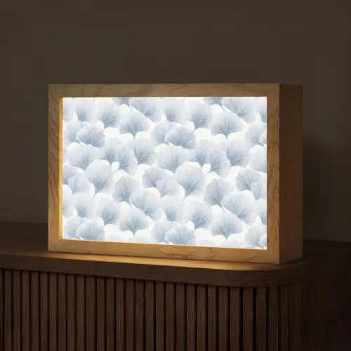Waaier - Modern - Blauw Light Box met kabel (Tafellamp) klein 924 -z3d_website