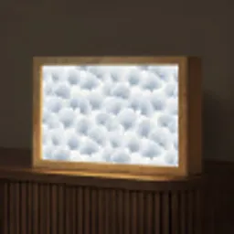 Waaier - Modern - Blauw Light Box met kabel (Tafellamp) klein 924 -z3d_website