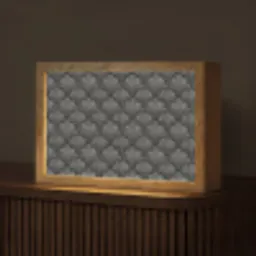 Waaier - Motief - Grijs Light Box met kabel (Tafellamp) klein 924 -z3d_website
