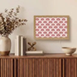 Waaier - Motief - Terra Light Box met kabel (Tafellamp) klein 924 -sfeer2