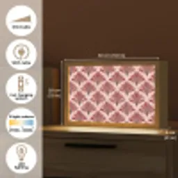 Waaier -  Roze - Rood Light Box met kabel (Tafellamp) klein 924 -USP_EN