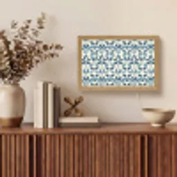 Flora - Modern - Blauw Light Box met kabel (Tafellamp) klein 924 -sfeer2