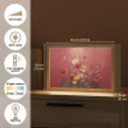 Bloemenboeket - Diepte - Tastbare textuur Light Box met kabel (Tafellamp) klein -USP_EN