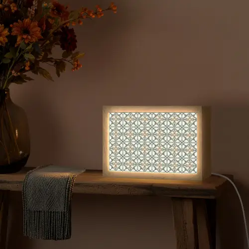 Floraal - Verweerd - Keurrijk Light Box met kabel (Tafellamp) klein 924 -sfeer4