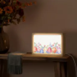 Bloementuin - Kleurrijk - Eieren Light Box met kabel (Tafellamp) klein -sfeer4