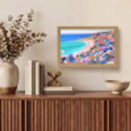 Bloemenweide - Zee - Zomers Light Box met kabel (Tafellamp) klein -sfeer2