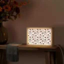 Bloemen - Botanisch - Bordeaux Light Box met kabel (Tafellamp) klein 924 -sfeer4