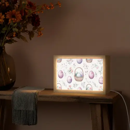Bloemen - Paaseieren - Patroon Light Box met kabel (Tafellamp) klein -sfeer4