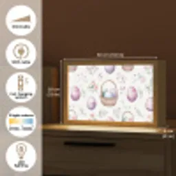 Bloemen - Paaseieren - Patroon Light Box met kabel (Tafellamp) klein -USP_EN