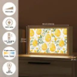 Bloemen - Paaseieren - Geel Light Box met kabel (Tafellamp) klein -USP_EN