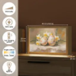 Bloemen - Eieren - Geschilderd Light Box met kabel (Tafellamp) klein -USP_EN