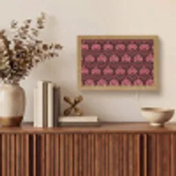 Bloemen - Waaier - Paars Light Box met kabel (Tafellamp) klein 924 -sfeer2