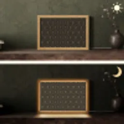 Bloemen - Goud - Hexagon Light Box met kabel (Tafellamp) klein 924 -sfeer3