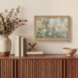 Bloemen - Bladeren - Abstract - Modern Light Box met kabel (Tafellamp) klein -sfeer2