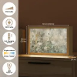 Bloemen - Bladeren - Abstract - Modern Light Box met kabel (Tafellamp) klein -USP_EN