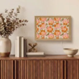 Bloemen - Motief - Retro Light Box met kabel (Tafellamp) klein 924 -sfeer2