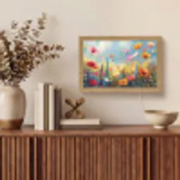 Bloemen - Natuur - Botanisch - Kunst Light Box met kabel (Tafellamp) klein -sfeer2