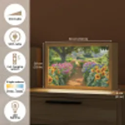 Bloemen - Pad - Zonnebloemen - Tuin - Hortensia Light Box met kabel (Tafellamp) klein -USP_EN