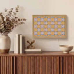Bloemen - Retro - Patroon - Kleurrijk Light Box met kabel (Tafellamp) klein 924 -sfeer2