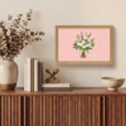 Bloemen - Lint - Kaartje Light Box met kabel (Tafellamp) klein -sfeer2
