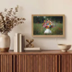 Bloemen - Krukje - Gieter - Veld Light Box met kabel (Tafellamp) klein -sfeer2