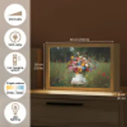 Bloemen - Krukje - Gieter - Veld Light Box met kabel (Tafellamp) klein -USP_EN