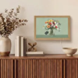 Bloemen - Vaas - Kaartje Light Box met kabel (Tafellamp) klein -sfeer2