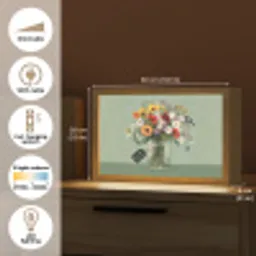 Bloemen - Vaas - Kaartje Light Box met kabel (Tafellamp) klein -USP_EN