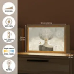Pluis - Vrouw - Beige Light Box met kabel (Tafellamp) klein -USP_EN