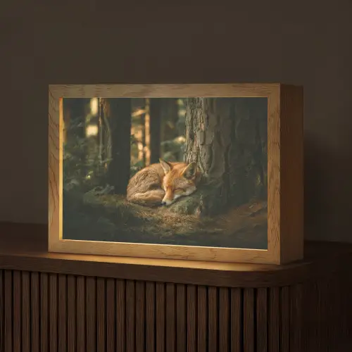 Vos - Bos - Slapen Light Box met kabel (Tafellamp) klein -z3d_website