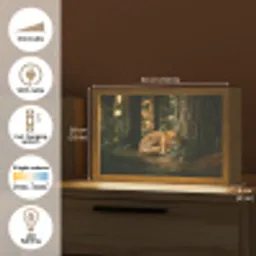 Vos - Bos - Slapen Light Box met kabel (Tafellamp) klein -USP_EN