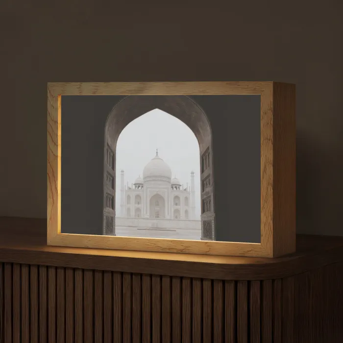Poort - Symmetrische koepel - Minaretten - Moskee Light Box met kabel (Tafellamp) klein -z3d_website