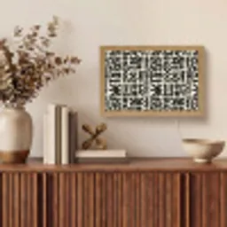 Geometrisch - Figuren - Zwart Light Box met kabel (Tafellamp) klein 924 -sfeer2