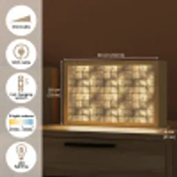 Geometrisch - Tegels - Goud Light Box met kabel (Tafellamp) klein 924 -USP_EN