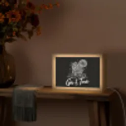 Gin en tonic - Glas - Limoen - Ijsblokjes Light Box met kabel (Tafellamp) klein -sfeer4