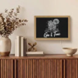 Gin en tonic - Glas - Limoen - Ijsblokjes Light Box met kabel (Tafellamp) klein -sfeer2