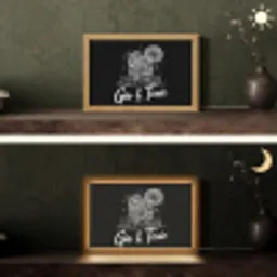 Gin en tonic - Glas - Limoen - Ijsblokjes Light Box met kabel (Tafellamp) klein -sfeer3