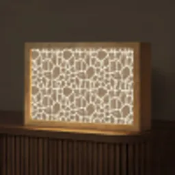 Giraf - Klassiek - Bruin Light Box met kabel (Tafellamp) klein 924 -z3d_website