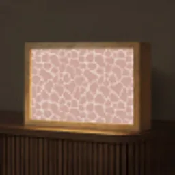 Giraffe - Lichtroze - Warm - Roze Light Box met kabel (Tafellamp) klein 924 -z3d_website