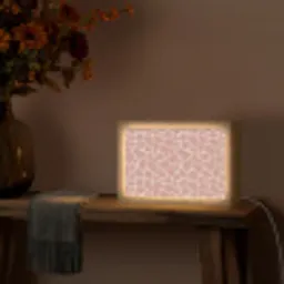 Giraffe - Lichtroze - Warm - Roze Light Box met kabel (Tafellamp) klein 924 -sfeer4