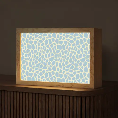Giraf - Modern - Blauw Light Box met kabel (Tafellamp) klein 924 -z3d_website